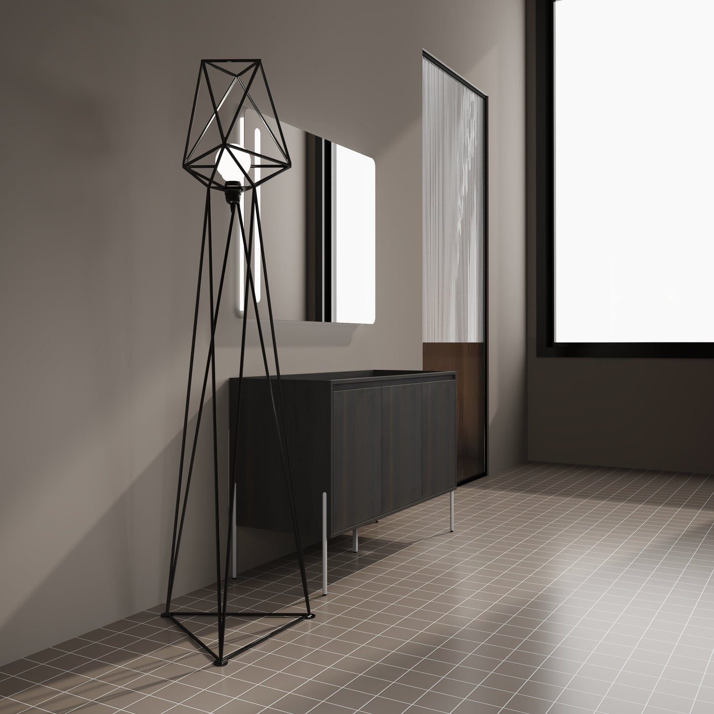 48" Freestanding Bathroom Vanity - Storage Cabinet