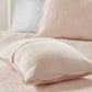 3 Piece Reversible Scalloped Edge Quilt Set - Blush King/Cal King