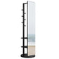 Multifunctional Full Length Mirror with Hook Storage Rack