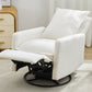 Swivel Rocker Recliner Chair, Teddy Fleece