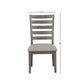 Casual Side Dining Chair with Ladder Back (Set of 2)