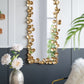 Full Length Mirror with Gold Leaf Accents