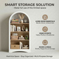 47" Freestanding Display Rack with Woodgrain Shelves