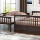 Full Over Full Bunk Bed with Drawers, Convertible Beds