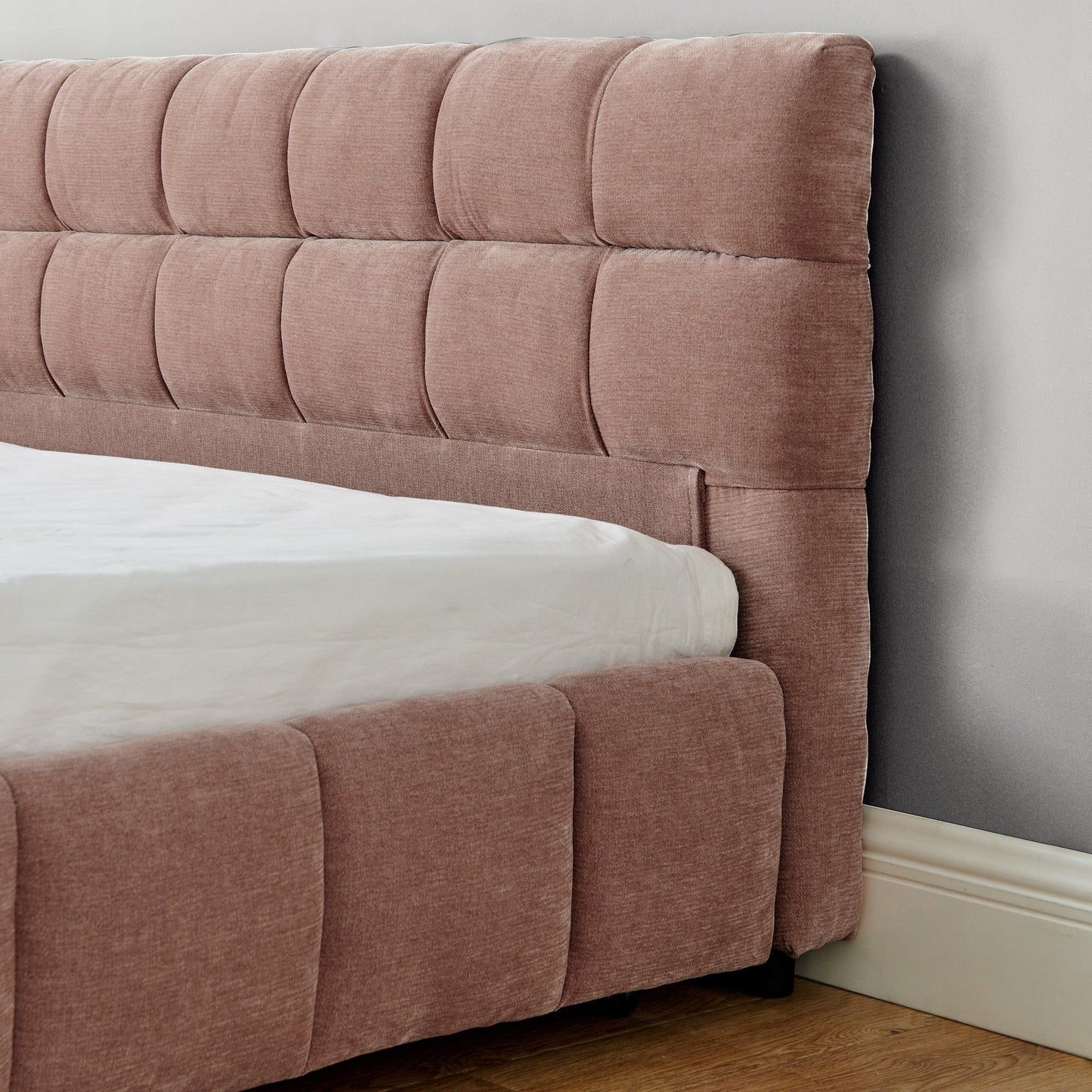 King Size Upholstered Bed Frame with Storage