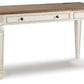 Realyn - Home Office Lift Top Desk - White / Brown
