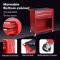 8-Drawer Rolling Tool Storage Cabinet with Detachable Top Tool Box