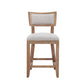 Upholstered Counter Height Bar Stools Set of 2