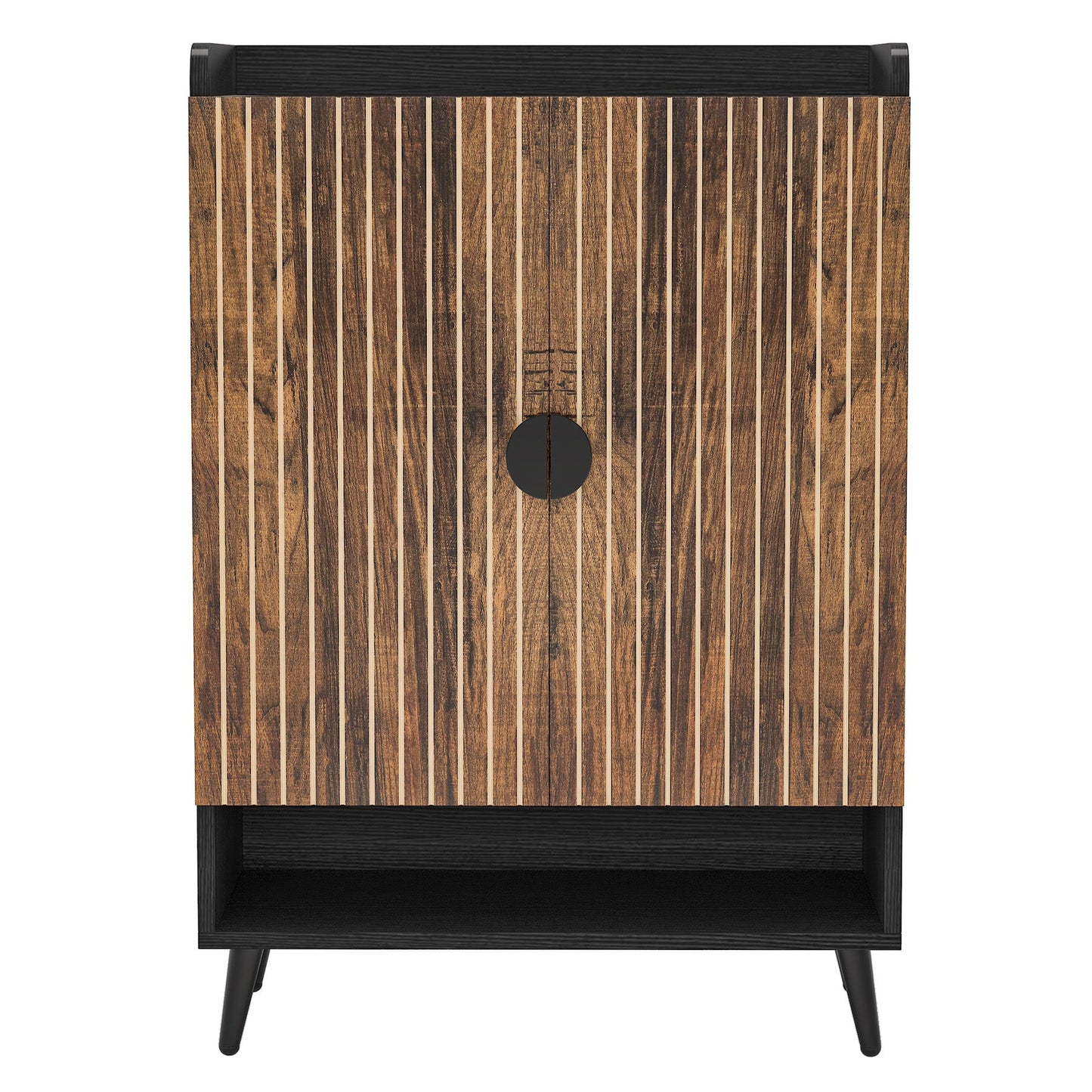 29.6 Inches Rustic Brown Shoe Cabinet