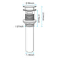 Waterfall Spout Bathroom Sink Faucet with Pop-Up Drain
