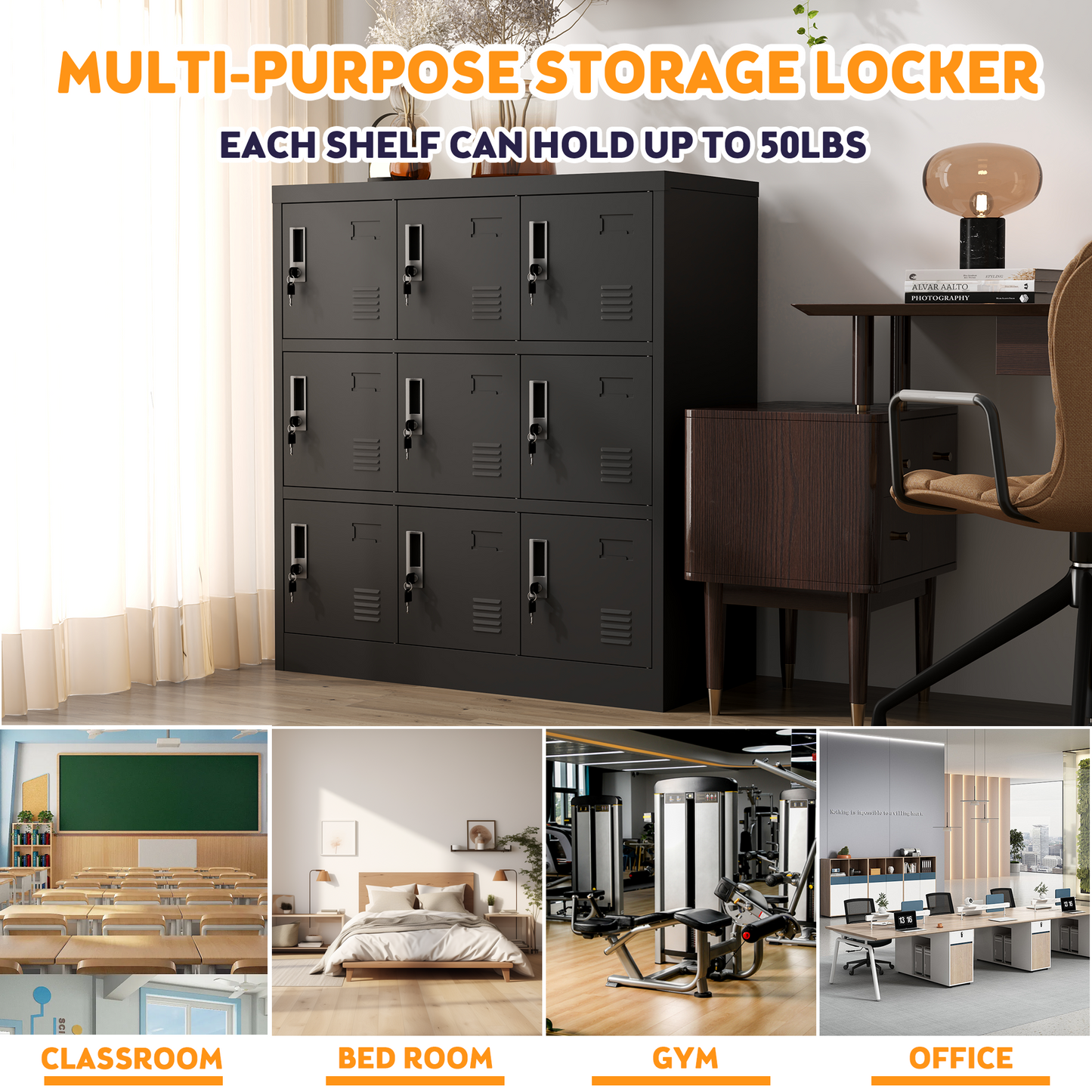 9-Door Employee Storage Locker