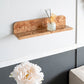 Burl Wood Floating Wall Shelf
