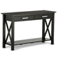 Kitchener 47 Inch Wide Solid Wood Console Sofa Table