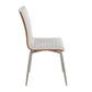 Contemporary Dining/Accent Chair with Swivel in Stainless Steel