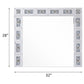 Noralie - 28" X 32" Accent Mirror - Mirrored & Faux Diamonds