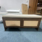 PP Rattan Storage Bench with Cushion