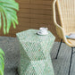 19" Tapered Green Pedestal Stool