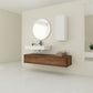 60 Inch Wall-Mounted Bathroom Vanity with Resin Sink