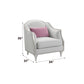 Kasa - Chair With Pillow - Beige Linen & Champagne