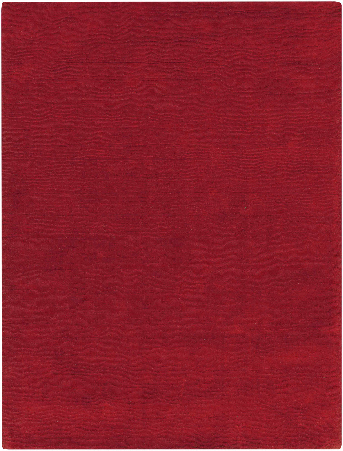 Brockton Solid Wool Crimson Red Area Rug - Clearance