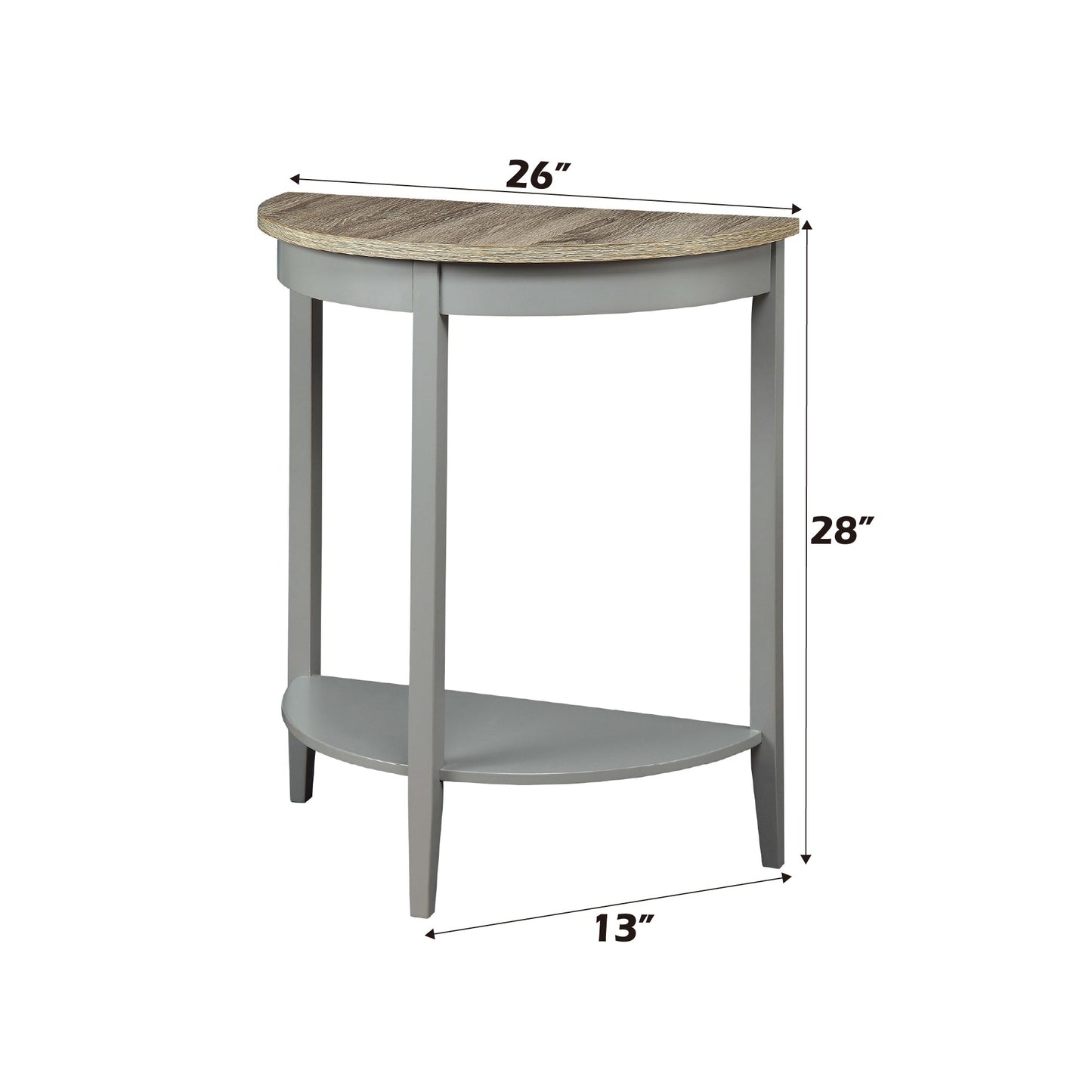 Justino Half-Moon Console Table