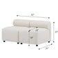 Evelyn 2-Piece Modular Couch Sectional Sofa