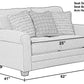 Lewiston - Loveseat - Cement