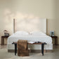 Hosford Upholstered Wingback Bed - California King - Oat Boucle