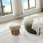 W8017-1 Mushroom Stool with Grieg Plush Cushion