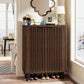 33.46" Modern Dark 6-Tier Shoe Cabinet