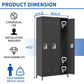 3 Door 72"H Metal Lockers With Lock for Employees