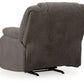 First Base - Rocker Recliner - Gunmetal