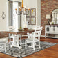 Valebeck - Rectangular Dining Room Table - White / Brown