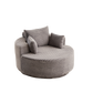 55'' Corduroy Foam Single Swivel Chair