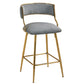 Set of 2, 26'' Counter Height Bar Stools - Grey