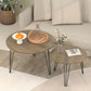Round Nesting Coffee Table For Living Room (Set of 2)