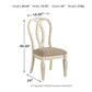 Realyn - Dining UPH Side Chair (Set of 2) - Ribbonback - Chipped White