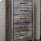 Drystan - Five Drawer Chest - Brown / Beige
