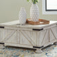 Carynhurst - Cocktail Table with Storage - Whitewash
