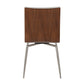 Contemporary Dining/Accent Chair with Swivel in Stainless Steel