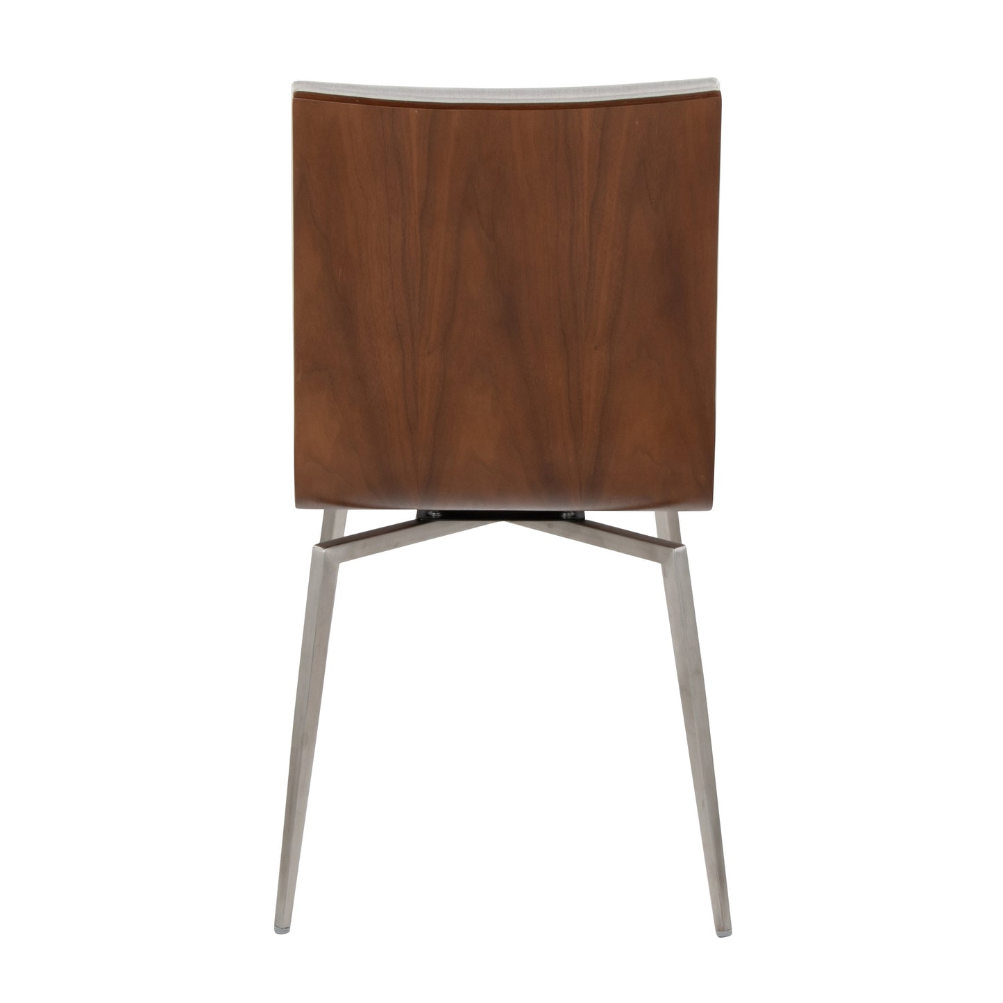 Contemporary Dining/Accent Chair with Swivel in Stainless Steel