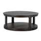 Boswell - Round Cocktail Table (With Casters) - Peppercorn