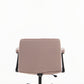 Pink Velvet Criss Cross Armrest Office Chair