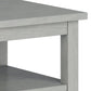 Warm Shaker Solid Wood 20-Inch Wide Transitional End Table in Fog