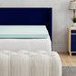Omne Sleep Plush 3 Inch Twin Memory Foam Cooling Mattress Topper