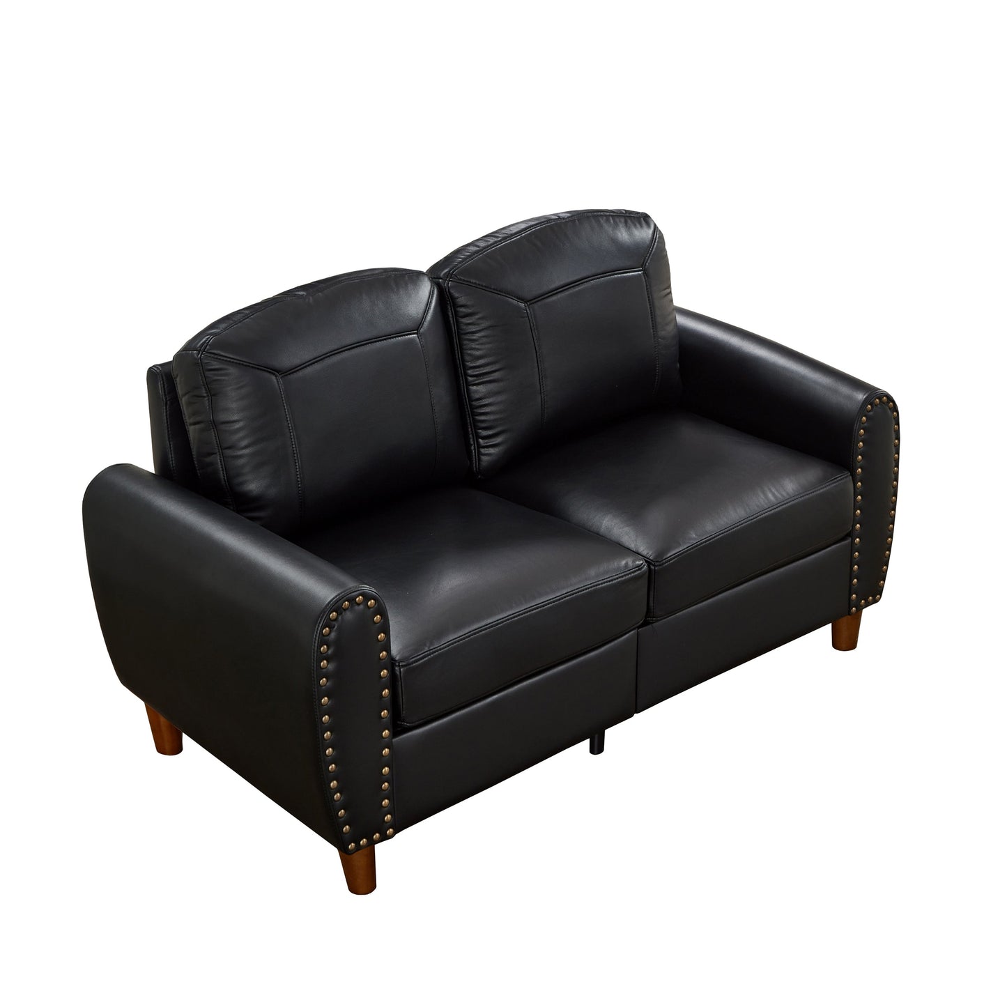 Classic 59" Faux Leather Loveseat