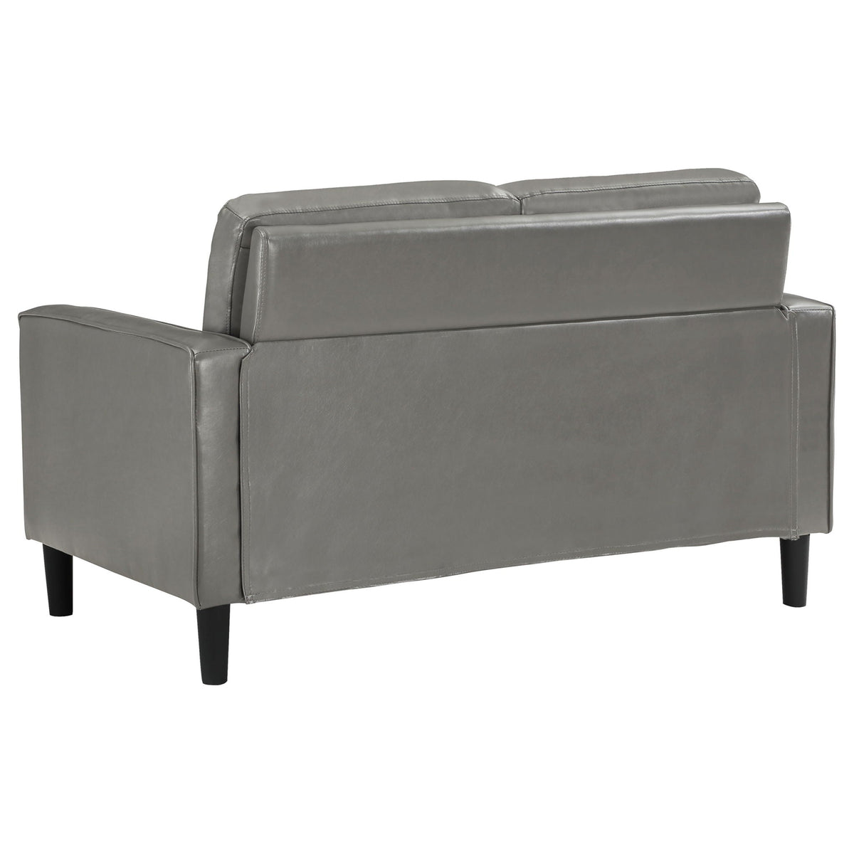 Ruth Upholstered Track Arm Loveseat Grey - view 7