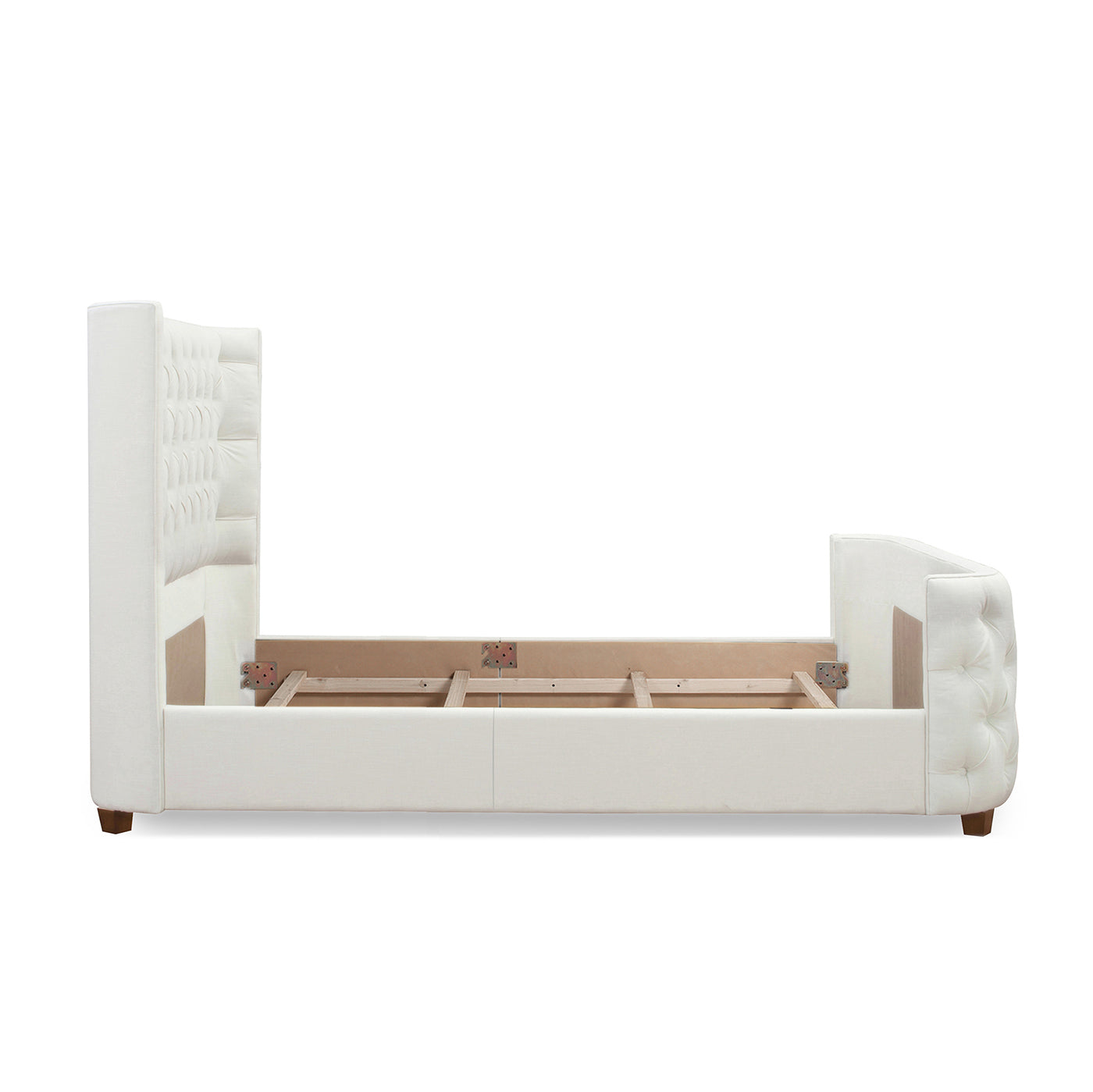 Brooklyn Queen Tufted Panel Bed Headboard and Footboard Set