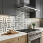 12x12 White Gray Waterjet Marble Tiles