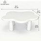 Cloud Shaped Coffee Table With 4 Round Legs